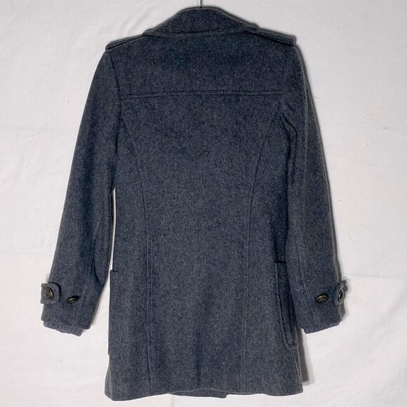 Aritzia Community Grey Re Processed Wool Pea Coat S - Picture 2 of 14